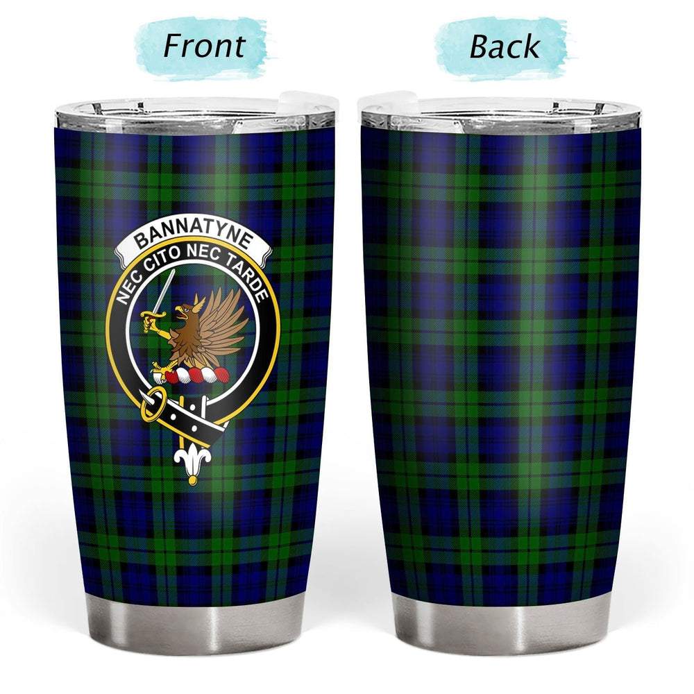Clan Bannatyne Tartan Crest Tumbler GV21 Clan Bannatyne Tartan Today   