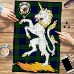 Clan Bannatyne Tartan Crest Unicorn Scotland Jigsaw Puzzles Gift For Family TE13 Clan Bannatyne Tartan Today   