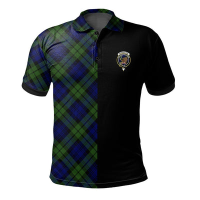 Clan Bannatyne Tartan Polo Shirt Half of Me - Cross Style