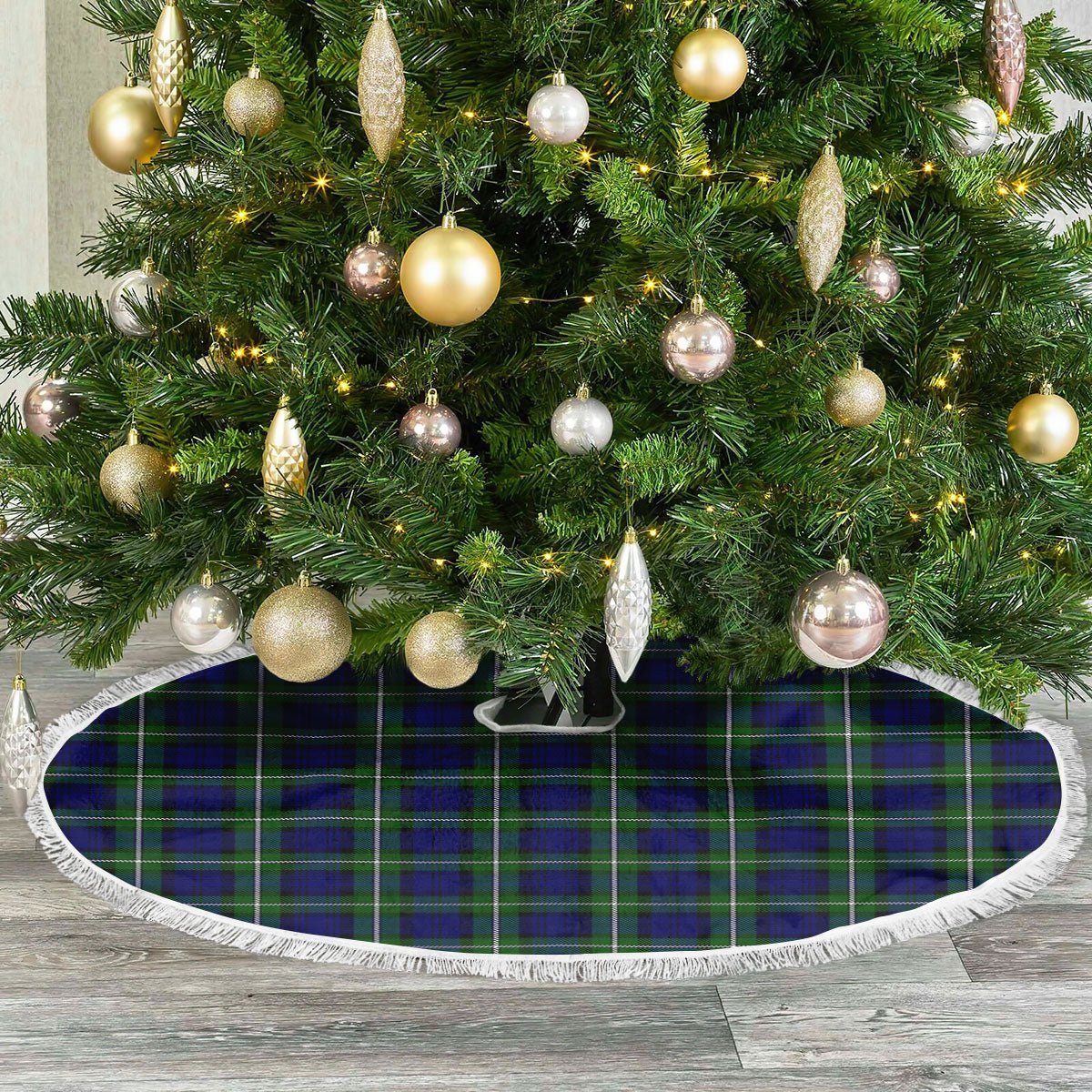Clan Bannerman Tartan Christmas Tree Skirt MW33 Bannerman Tartan Tartan Christmas   