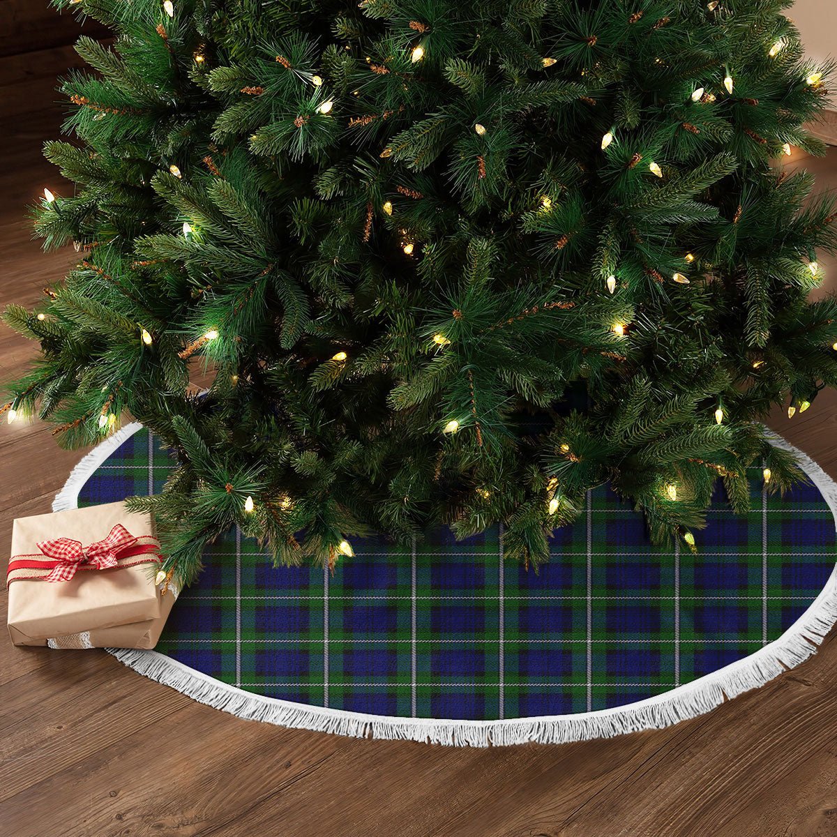 Clan Bannerman Tartan Christmas Tree Skirt MW33 Bannerman Tartan Tartan Christmas   