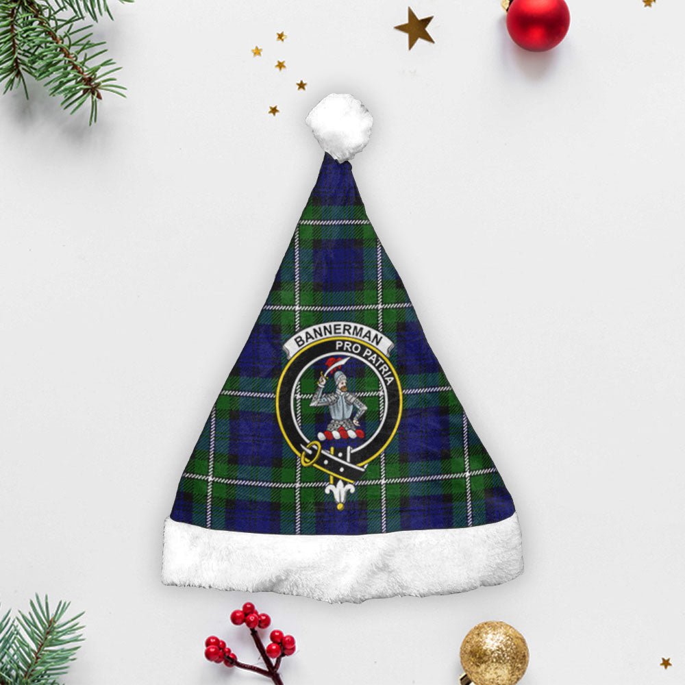 Clan Bannerman Tartan Crest Christmas Santa Hat JZ42 Bannerman Tartan Tartan Santa Hat   