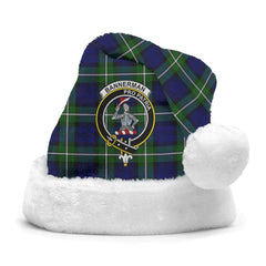 Clan Bannerman Tartan Crest Christmas Santa Hat JZ42 Bannerman Tartan Tartan Santa Hat   