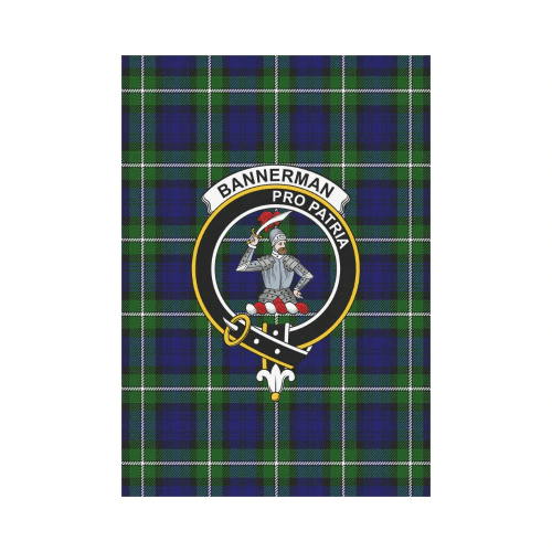 Clan Bannerman Tartan Crest Garden Flag