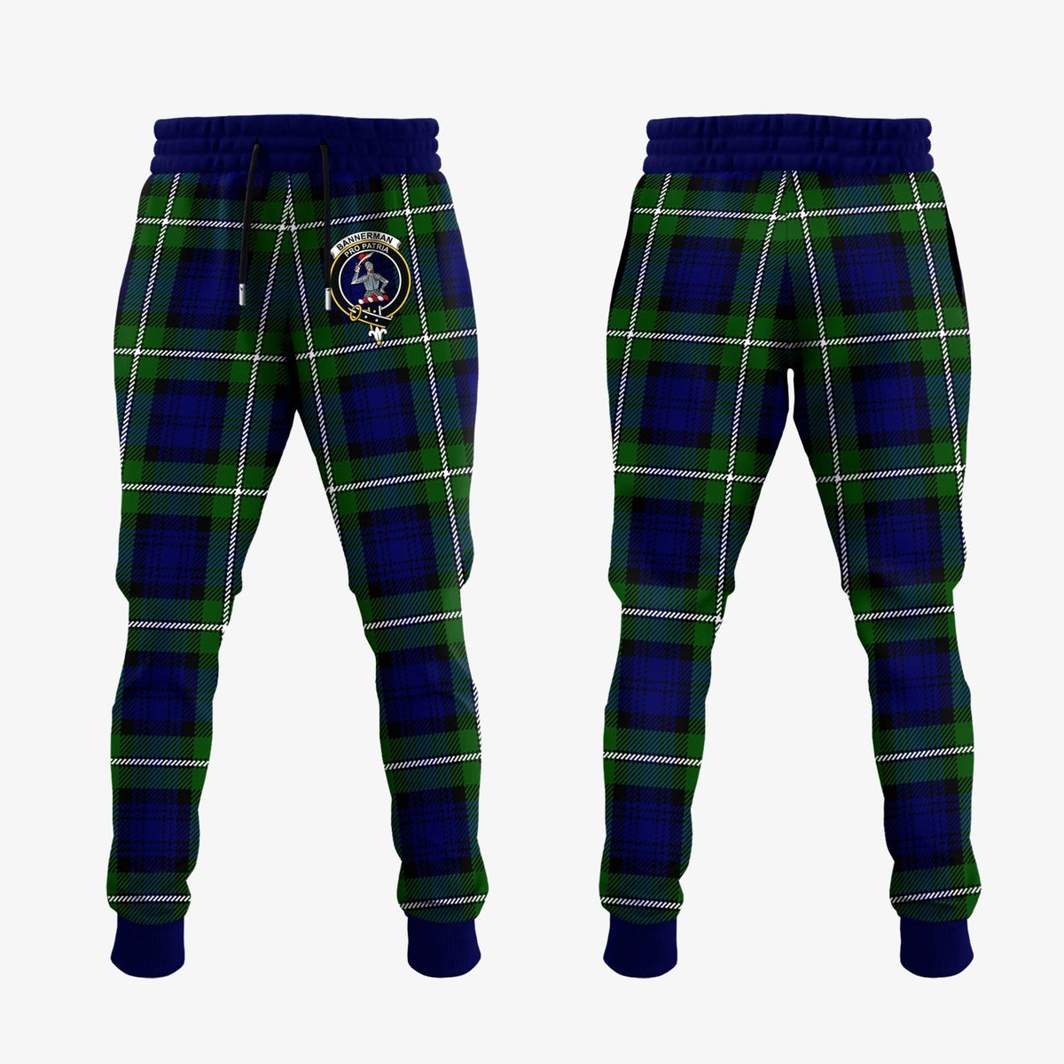 Clan Bannerman Tartan Crest Jogger Sweatpants HJ25 Clan Bannerman Tartan Today   