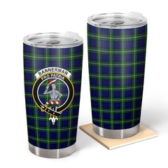 Clan Bannerman Tartan Crest Tumbler NP77 Clan Bannerman Tartan Today   
