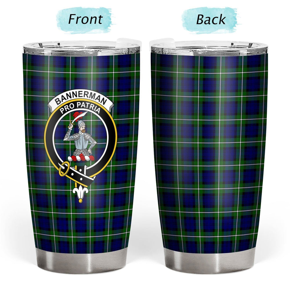 Clan Bannerman Tartan Crest Tumbler NP77 Clan Bannerman Tartan Today   
