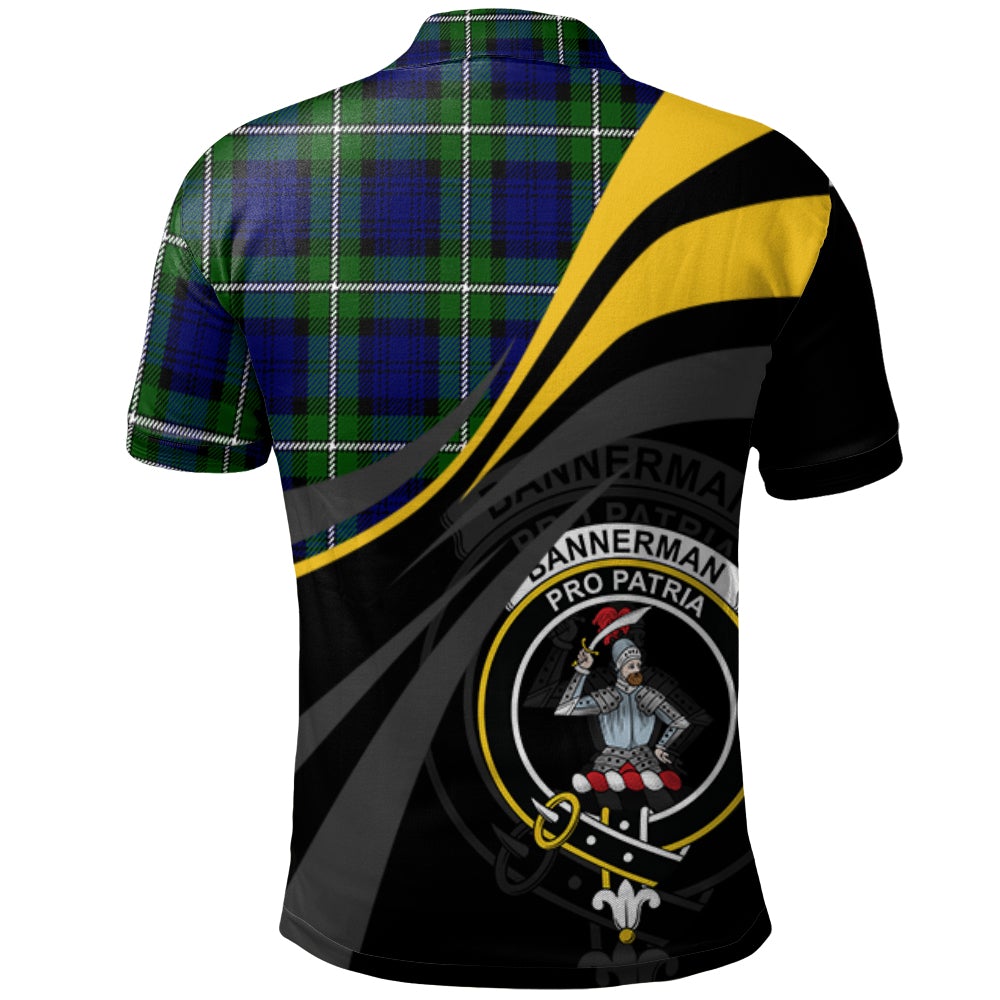 Clan Bannerman Tartan Polo Shirt - Royal Coat Of Arms Style YZ25 Bannerman Tartan Tartan Polo   