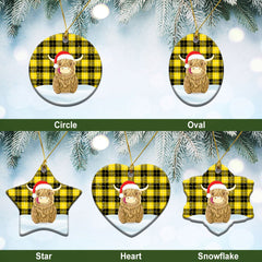 Clan Barclay Dress Modern Tartan Christmas Ceramic Ornament Highland Cows Style DP85 Barclay Dress Modern Tartan Tartan Ornament   