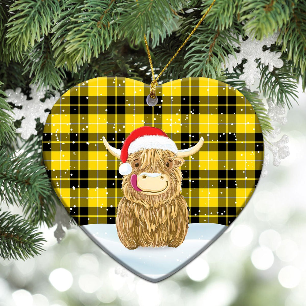 Clan Barclay Dress Modern Tartan Christmas Ceramic Ornament Highland Cows Style DP85 Barclay Dress Modern Tartan Tartan Ornament   