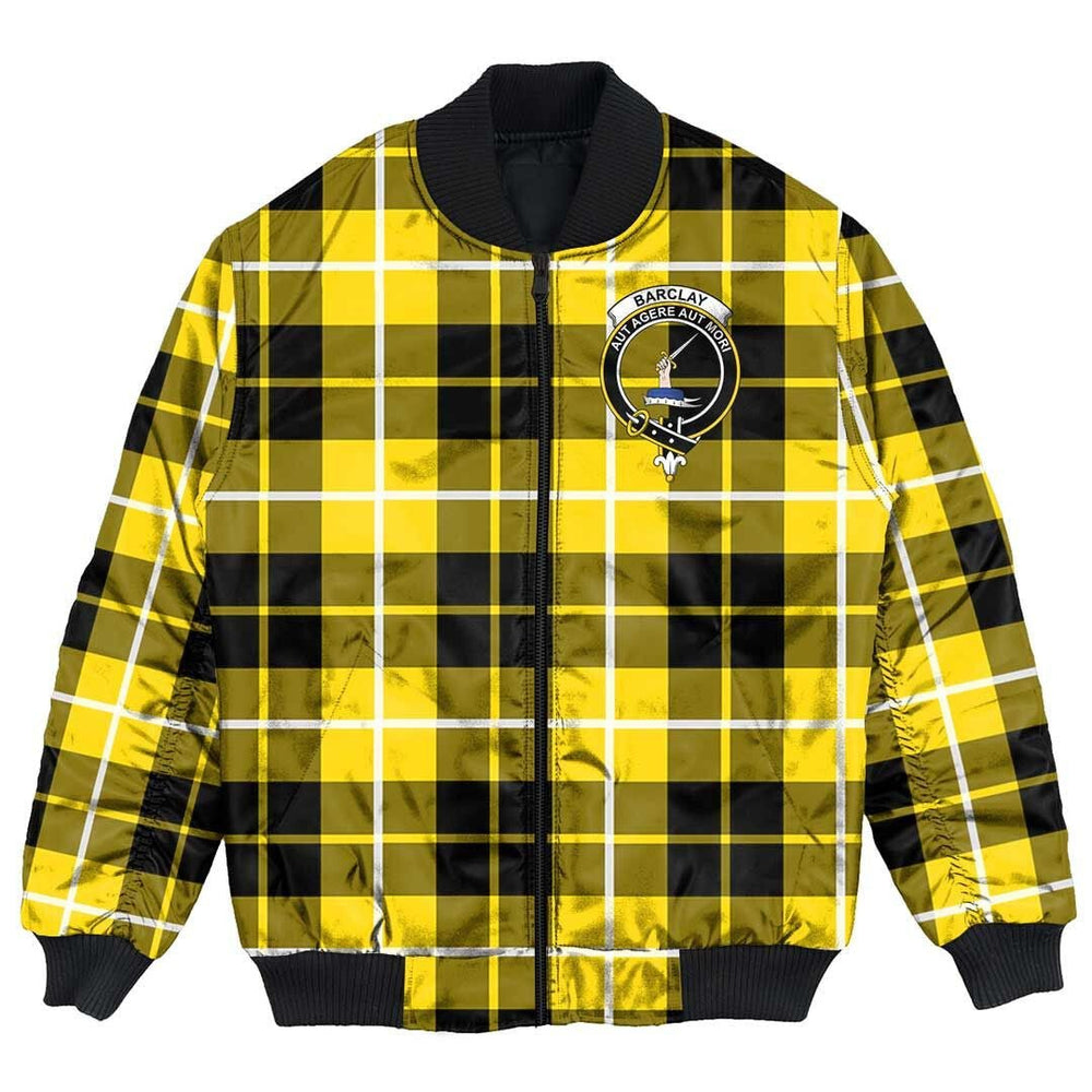 Clan Barclay Dress Modern Tartan Crest Bomber Jacket HF16 Barclay Dress Modern Tartan Tartan Bomber Jacket   