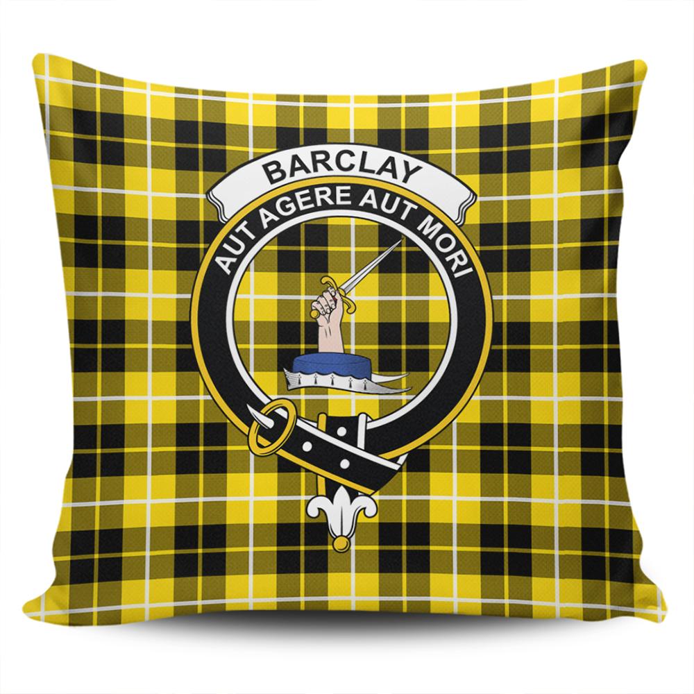Clan Barclay Dress Modern Tartan Crest Pillow Cover PY24 Clan Barclay Tartan Today   