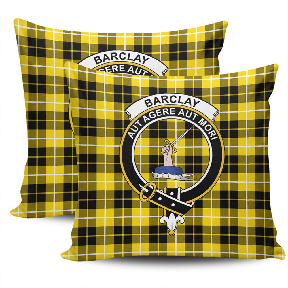Clan Barclay Dress Modern Tartan Crest Pillow Cover PY24 Clan Barclay Tartan Today   
