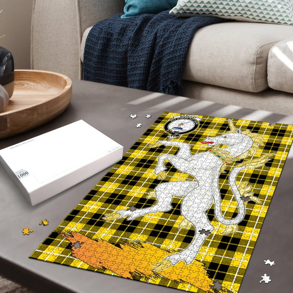 Clan Barclay Dress Modern Tartan Crest Unicorn Scotland Jigsaw Puzzles Gift For Family JI74 Clan Barclay Tartan Today   