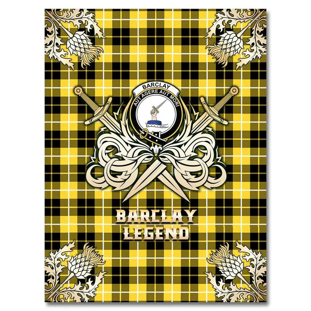Clan Barclay Dress Modern Tartan Gold Courage Symbol Blanket AQ35 Clan Barclay Tartan Today   