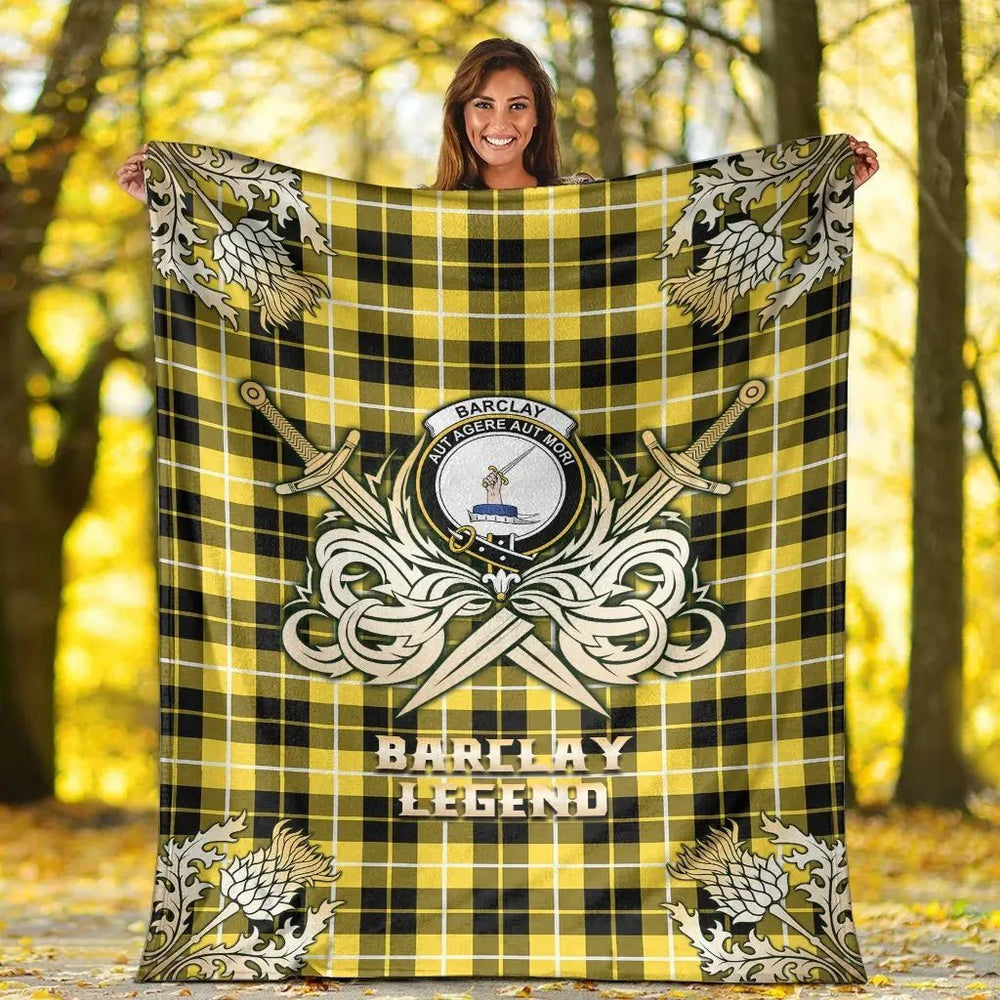 Clan Barclay Dress Modern Tartan Gold Courage Symbol Blanket AQ35 Clan Barclay Tartan Today   