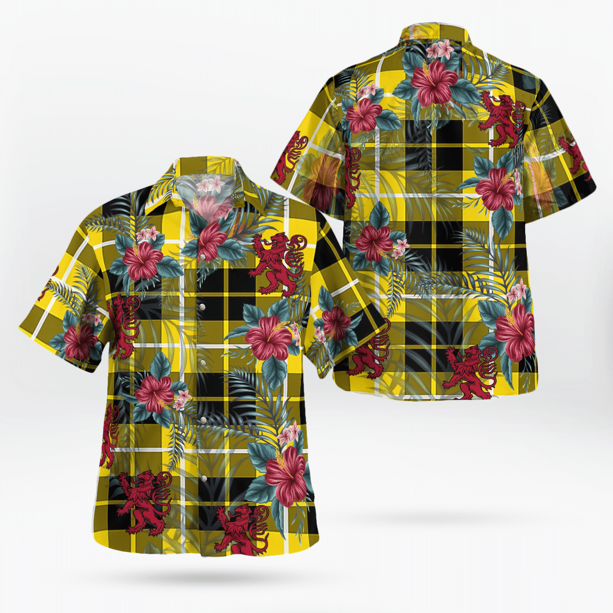 Clan Barclay Dress Modern Tartan Scottish Lion Hawaiian Shirt LK89 Barclay Dress Modern Tartan Tartan Hawaii Shirt   