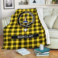 Clan Barclay Family Tartan Crest Blanket 3 Sizes DE64 Clan Barclay Tartan Today   