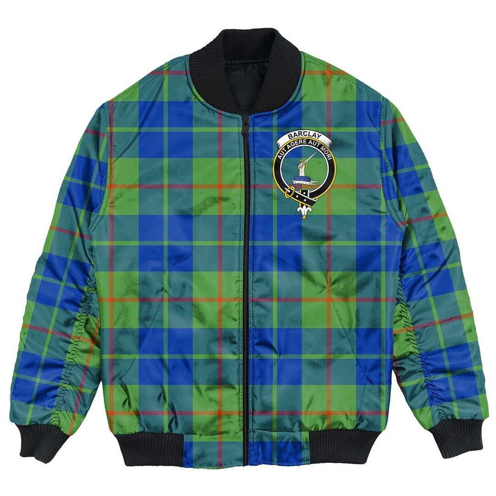 Clan Barclay Hunting Ancient Tartan Crest Bomber Jacket MM51 Barclay Hunting Ancient Tartan Tartan Bomber Jacket   