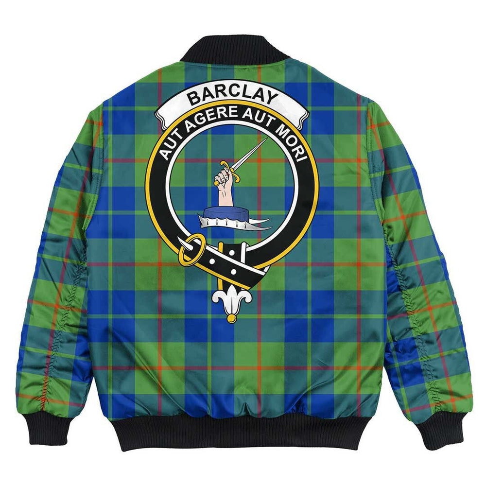 Clan Barclay Hunting Ancient Tartan Crest Bomber Jacket MM51 Barclay Hunting Ancient Tartan Tartan Bomber Jacket   