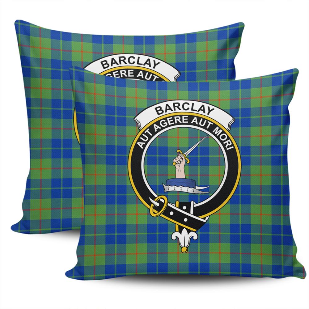 Clan Barclay Hunting Ancient Tartan Crest Pillow Cover VN75 Clan Barclay Tartan Today   
