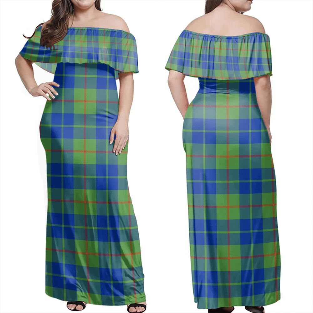 Clan Barclay Hunting Ancient Tartan Hawaii Dress TA55 Clan Barclay Tartan Hawaii Dress   
