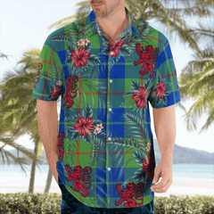 Clan Barclay Hunting Ancient Tartan Scottish Lion Hawaiian Shirt TN97 Barclay Hunting Ancient Tartan Tartan Hawaii Shirt   