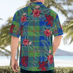 Clan Barclay Hunting Ancient Tartan Scottish Lion Hawaiian Shirt TN97 Barclay Hunting Ancient Tartan Tartan Hawaii Shirt   