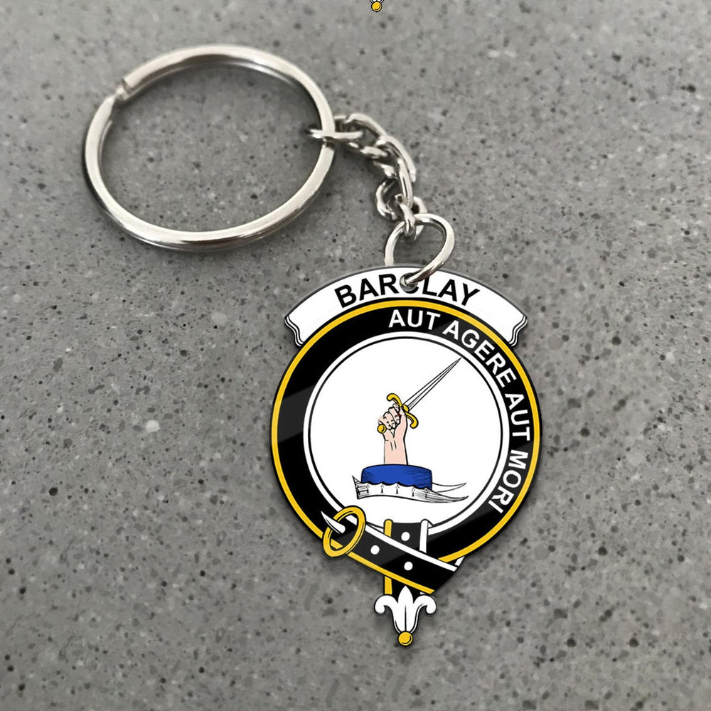 Clan Barclay Tartan Crest Keychain RI96 Clan Barclay Tartan Today   