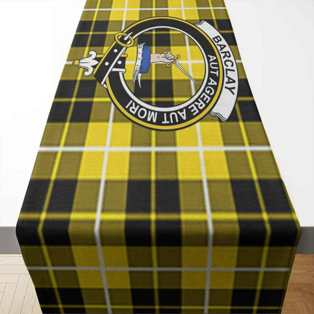 Clan Barclay Tartan Crest Table Runner Cotton YL49 Barclay Tartan Tartan Table Runner   
