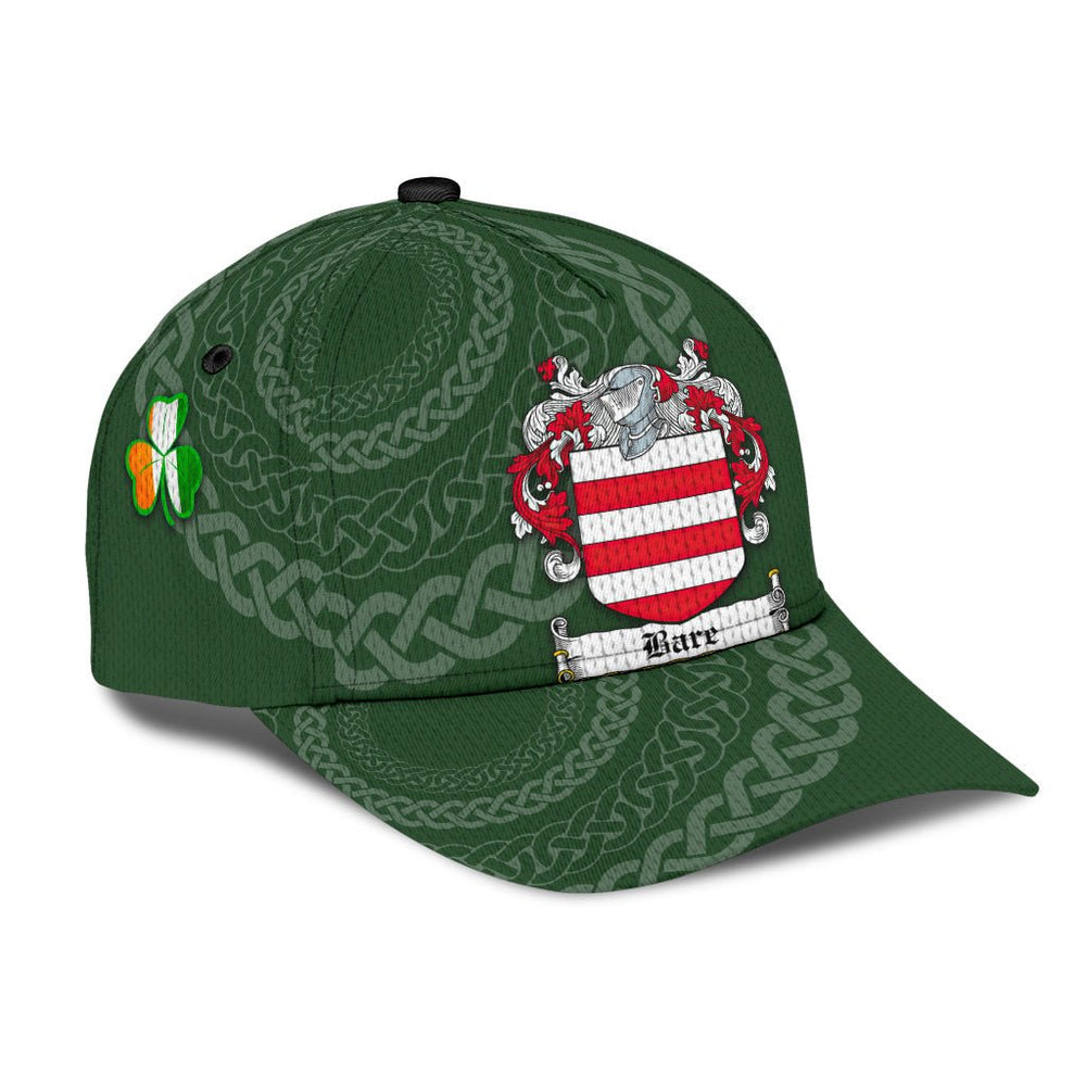 Clan Bare Coat Of Arms - Irish Family Crest St Patrick's Day Classic CapOP21 Classic Cap - Bare Coat Of Arms St Patrick's Day Classic Cap Irish Cap   