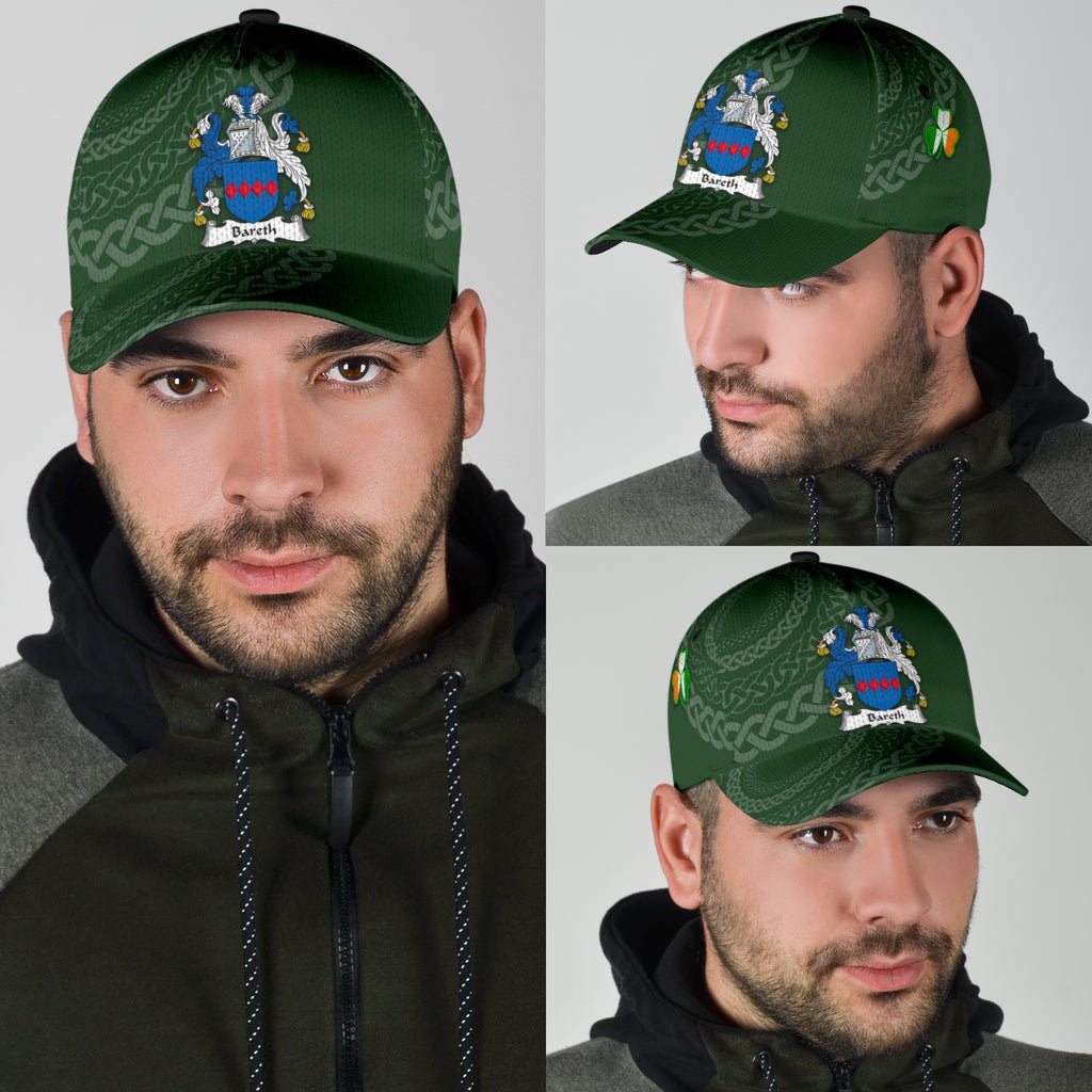 Clan Bareth Coat Of Arms - Irish Family Crest St Patrick's Day Classic CapHZ45 Classic Cap - Bareth Coat Of Arms St Patrick's Day Classic Cap Irish Cap   