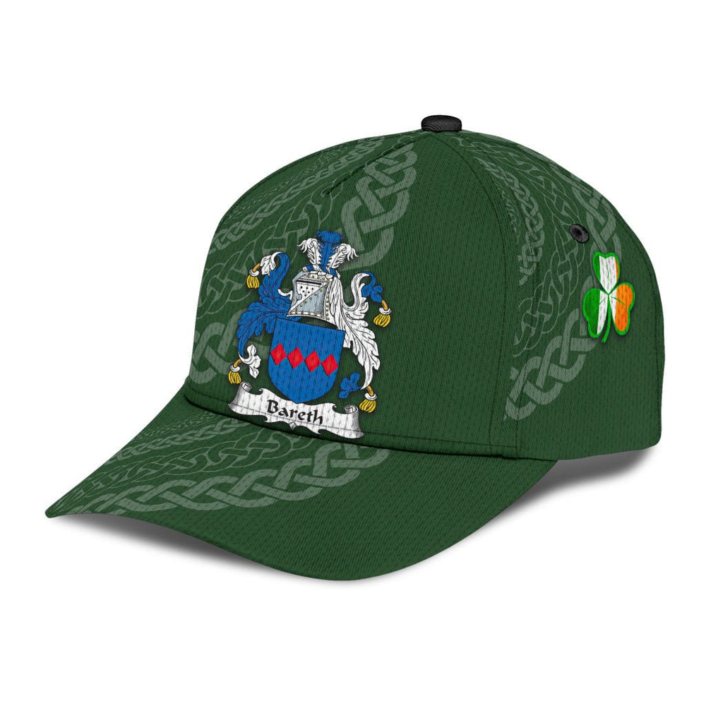 Clan Bareth Coat Of Arms - Irish Family Crest St Patrick's Day Classic CapHZ45 Classic Cap - Bareth Coat Of Arms St Patrick's Day Classic Cap Irish Cap   