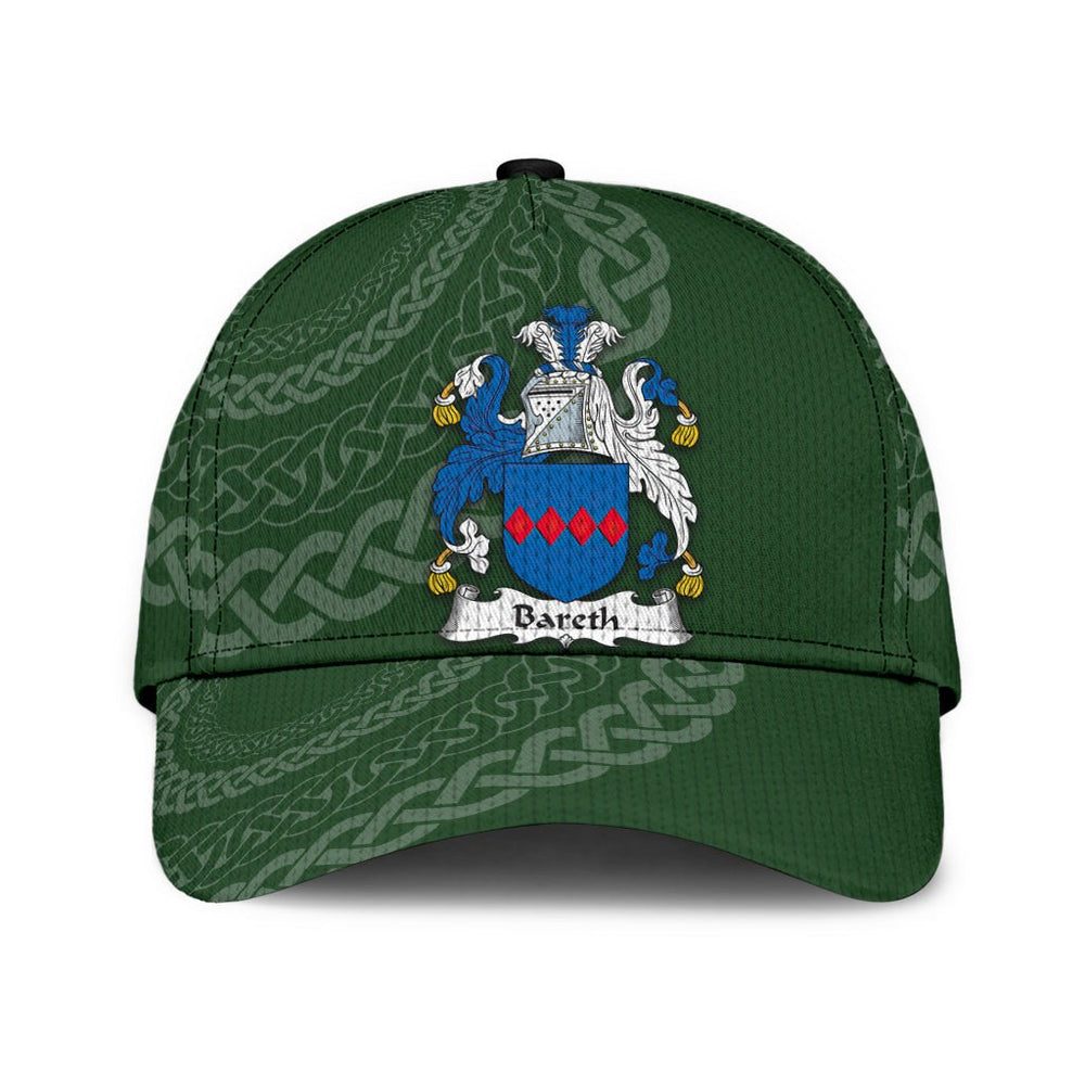 Clan Bareth Coat Of Arms - Irish Family Crest St Patrick's Day Classic CapHZ45 Classic Cap - Bareth Coat Of Arms St Patrick's Day Classic Cap Irish Cap   