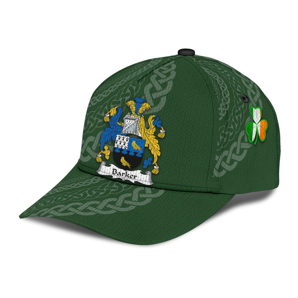 Clan Barker Coat Of Arms Tipperary Irelandarms - Irish Family Crest St Patrick's Day Classic CapKM34 Classic Cap - Barker Coat Of Arms Tipperary Irelandarms St Patrick's Day Classic Cap Irish Cap   