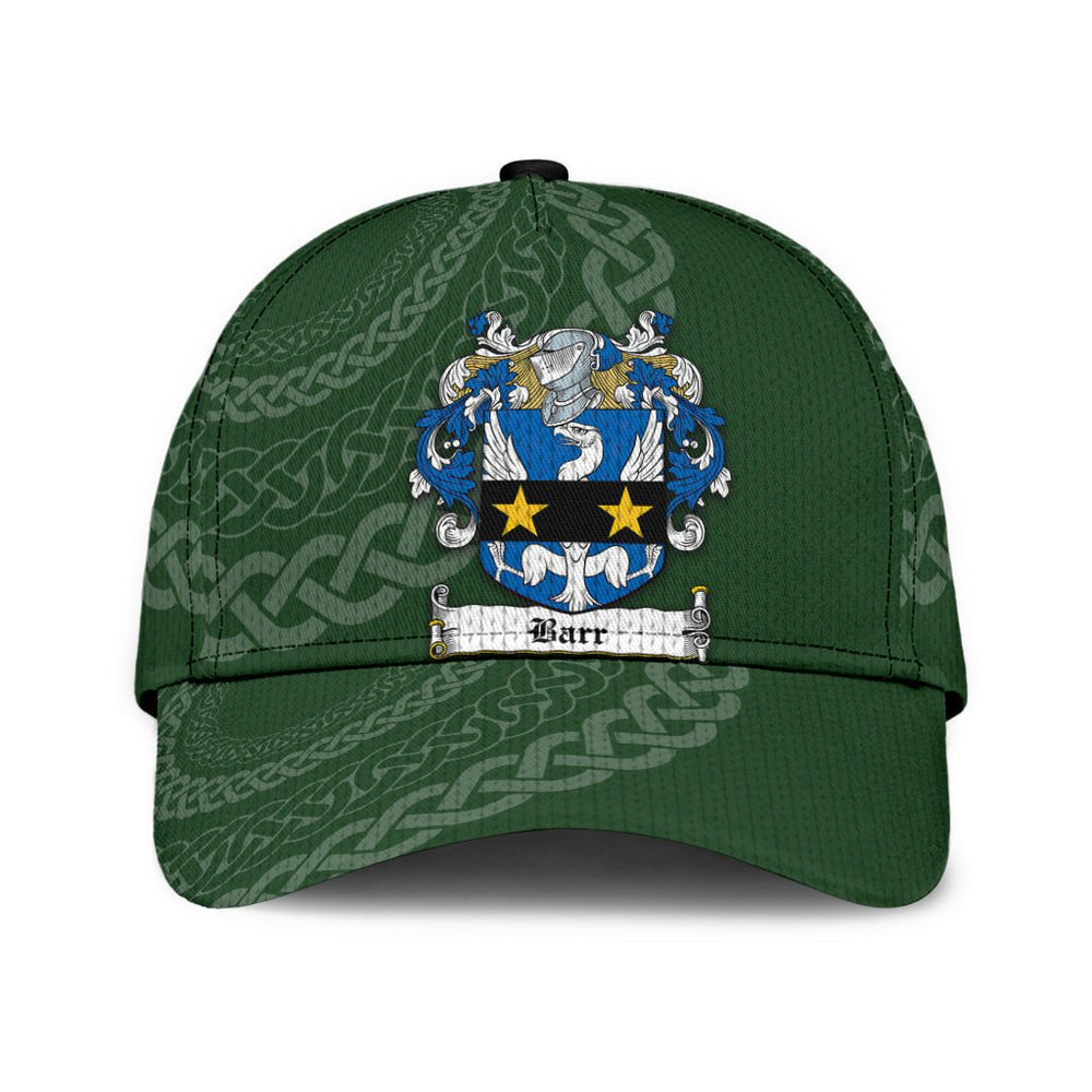 Clan Barr Coat Of Arms - Irish Family Crest St Patrick's Day Classic CapWV61 Classic Cap - Barr Coat Of Arms St Patrick's Day Classic Cap Irish Cap   
