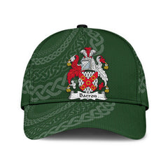 Clan Barron Coat Of Arms - Irish Family Crest St Patrick's Day Classic CapDC83 Classic Cap - Barron Coat Of Arms St Patrick's Day Classic Cap Irish Cap   