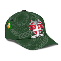 Clan Bathe Coat Of Arms - Irish Family Crest St Patrick's Day Classic CapCC59 Classic Cap - Bathe Coat Of Arms St Patrick's Day Classic Cap Irish Cap   