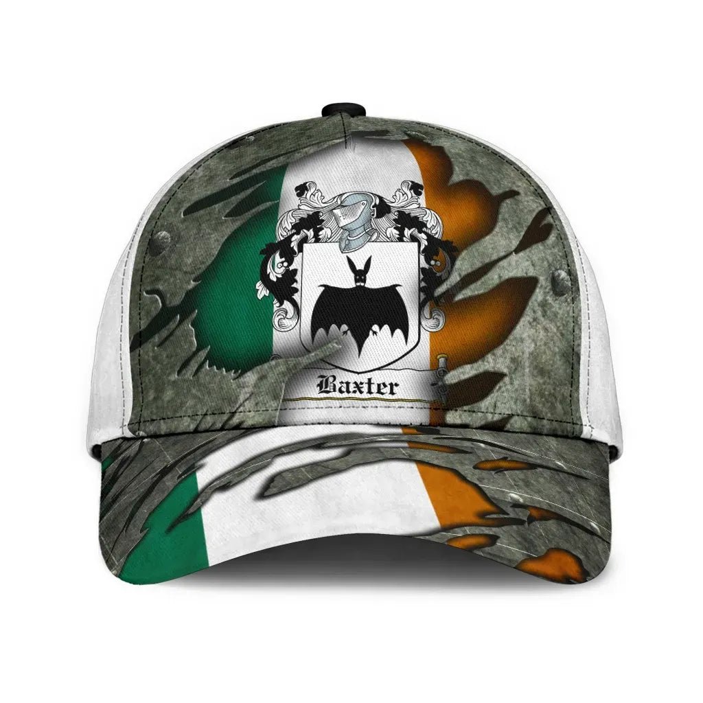 Clan Baxter Coat Of Arms - Irish Family Crest Classic Cap MX12 Baxter Coat Of Arms Irish Cap   