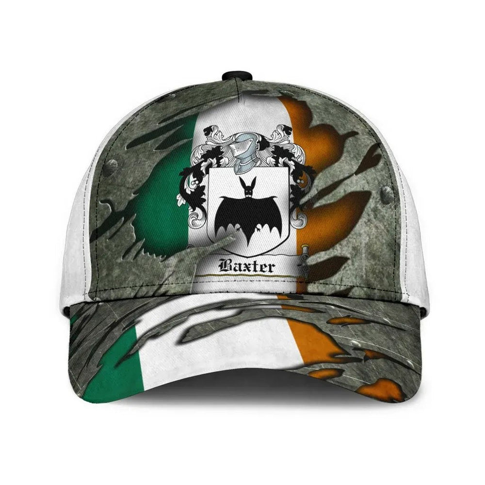 Clan Baxter Coat Of Arms - Irish Family Crest Classic Cap MX12 Baxter Coat Of Arms Irish Cap   