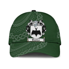 Clan Baxter Coat Of Arms - Irish Family Crest St Patrick's Day Classic CapUD43 Classic Cap - Baxter Coat Of Arms St Patrick's Day Classic Cap Irish Cap   
