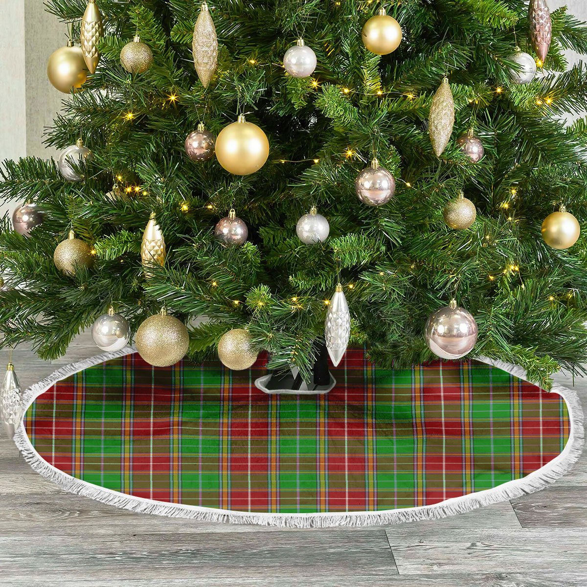 Clan Baxter Modern Tartan Christmas Tree Skirt LC52 Baxter Modern Tartan Tartan Christmas   