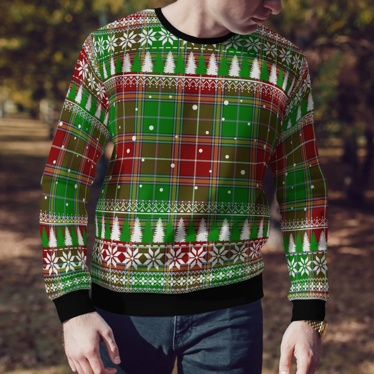 Clan Baxter Modern Tartan Christmas Ugly Sweater ZE66 Baxter Modern Tartan Tartan Ugly Sweater   