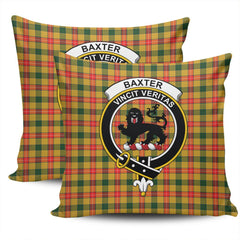 Clan Baxter Modern Tartan Crest Pillow Cover QQ48 Clan Baxter Tartan Today   