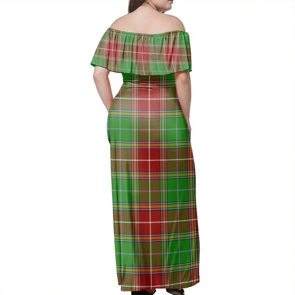 Clan Baxter Modern Tartan Hawaii Dress WI32 Clan Baxter Tartan Hawaii Dress   