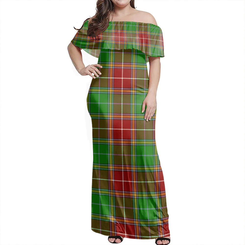 Clan Baxter Modern Tartan Hawaii Dress WI32 Clan Baxter Tartan Hawaii Dress   