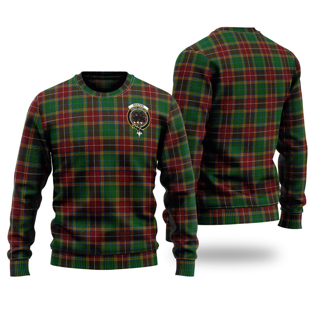 Clan Baxter Tartan Christmas Ugly Sweater PM80 Baxter Tartan Tartan Sweater   