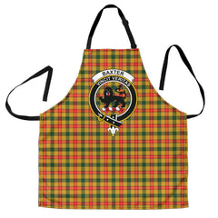 Clan Baxter Tartan Crest Apron JT52 Clan Baxter Tartan Today   