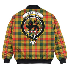 Clan Baxter Tartan Crest Bomber Jacket UG29 Baxter Tartan Tartan Bomber Jacket   