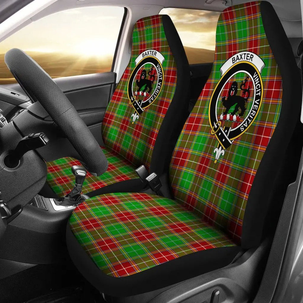 Clan Baxter Tartan Crest Car Seat Cover YG38 Clan Baxter Tartan Today   
